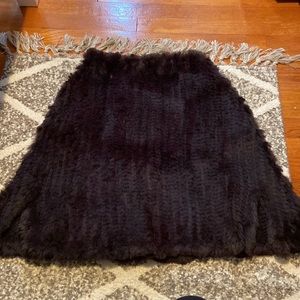 No brand- fur poncho
